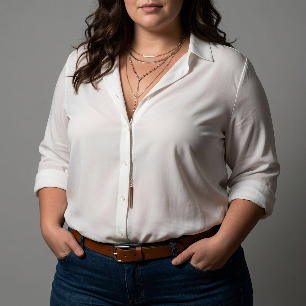 Jane | Satin Collared Blouse