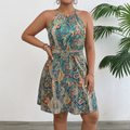 Jane | Paisley Halter Mini Dress