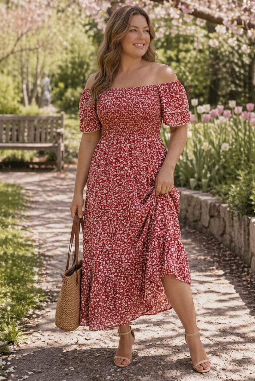 Hope | Floral Off-Shoulder Maxi Dress