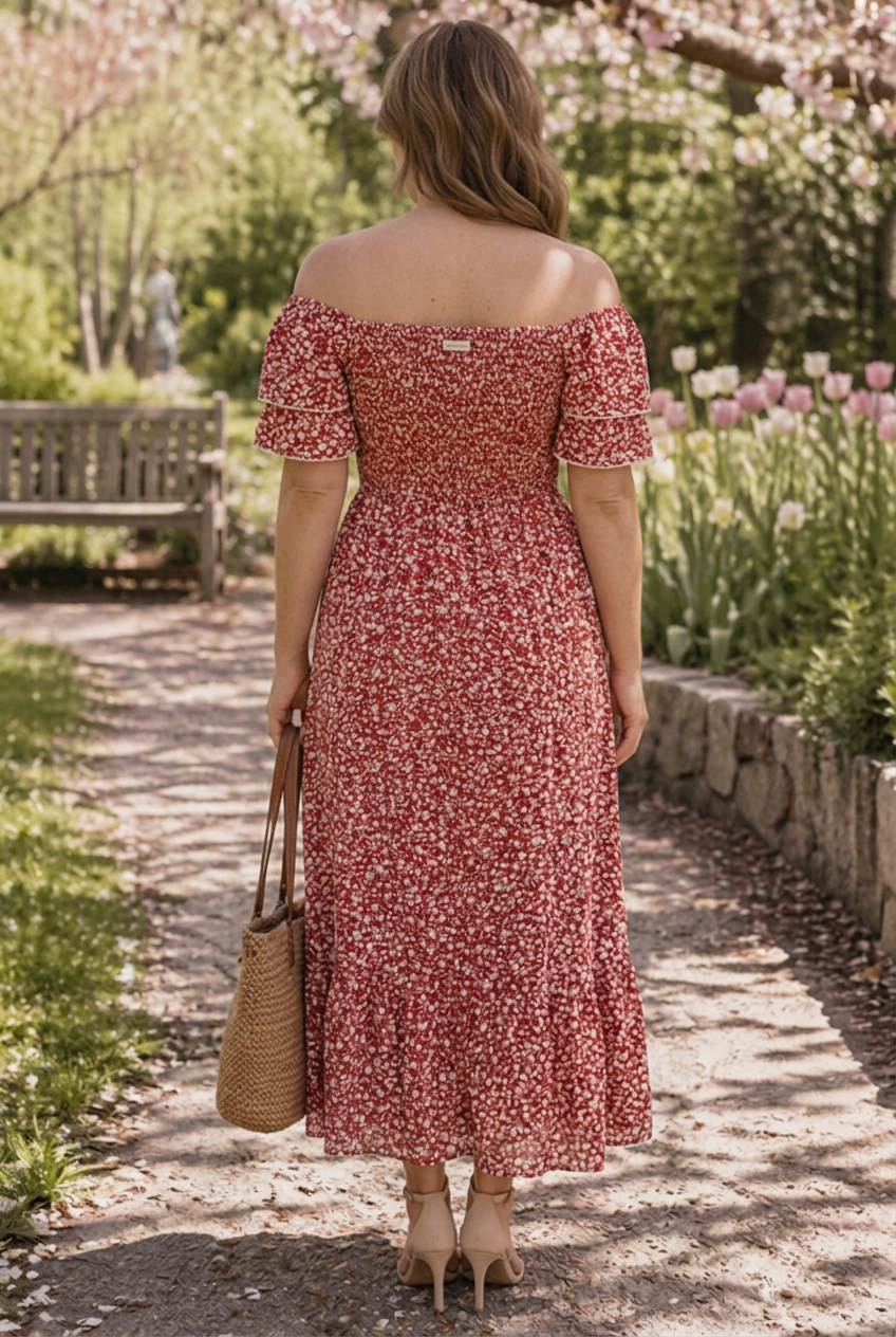 Hope | Floral Off-Shoulder Maxi Dress
