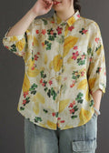 Lorraine | Tropical Collared Top