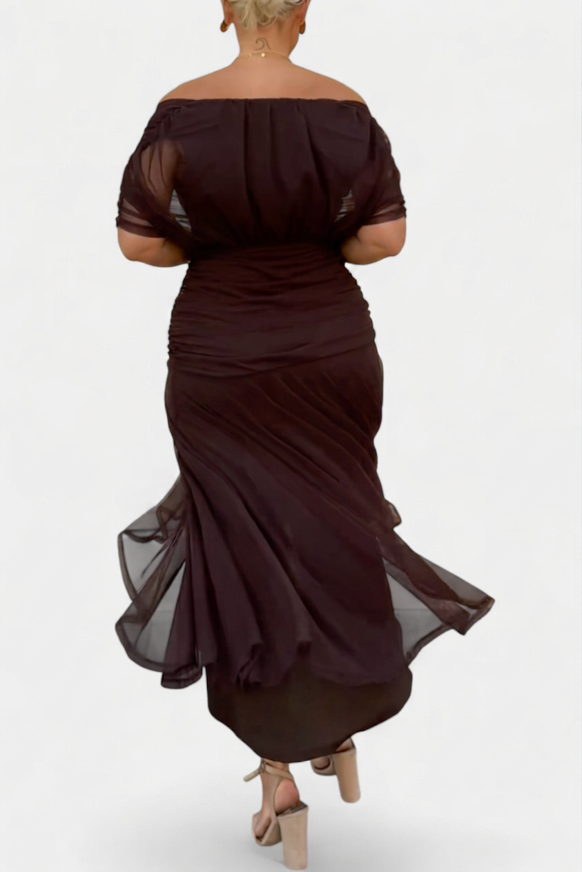 Mara | Floral Off-Shoulder Maxi Dress