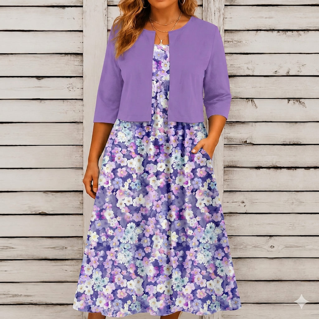 Paisley | Floral Sleeveless Two-Piece Set