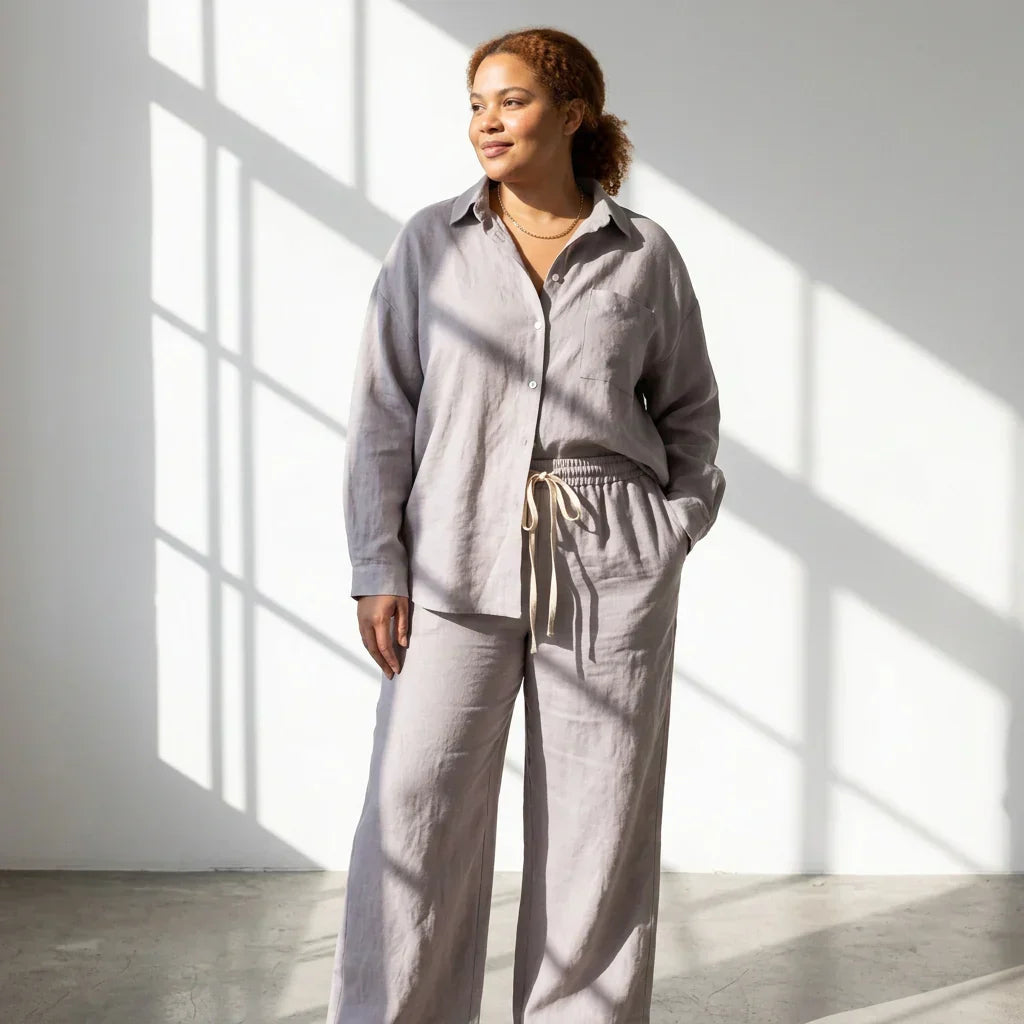 Brenda | Satin Two-Piece Set