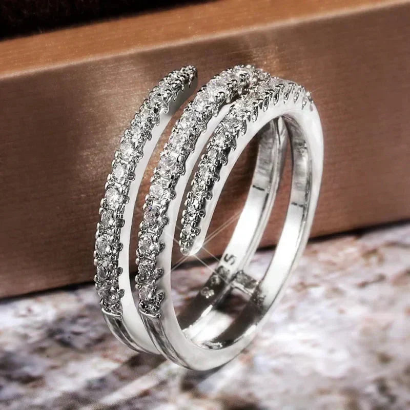 Samantha | Band Cubic Zirconia Ring for Women