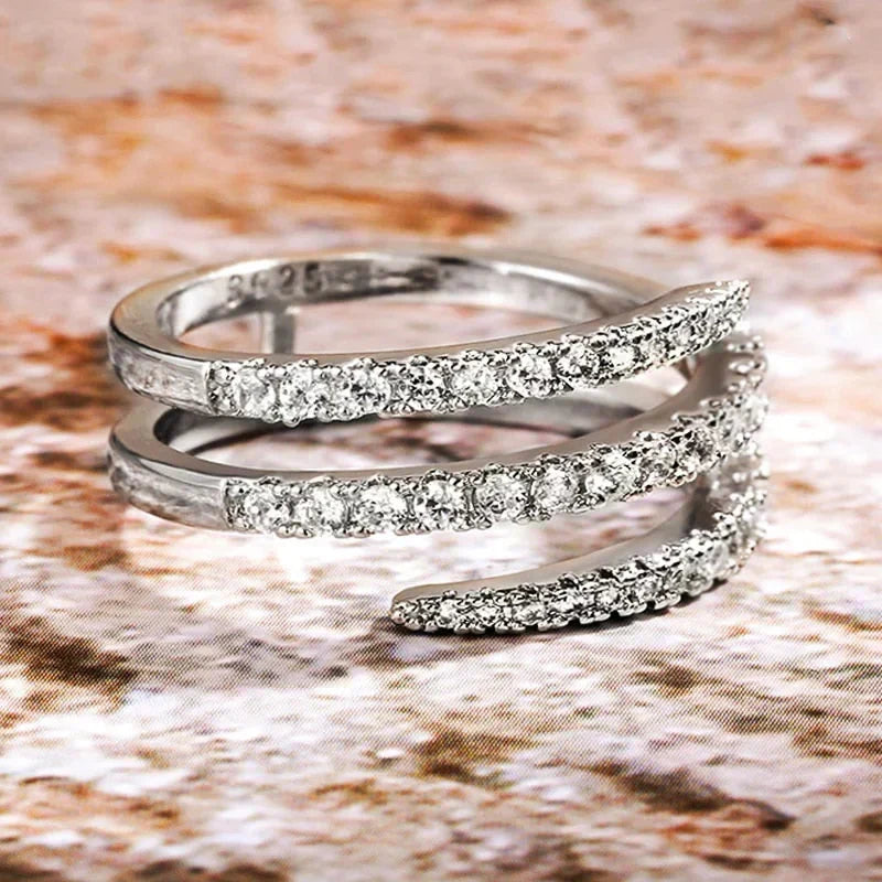 Samantha | Band Cubic Zirconia Ring for Women
