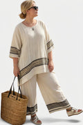Fallon | Linen Striped Two-Piece Set