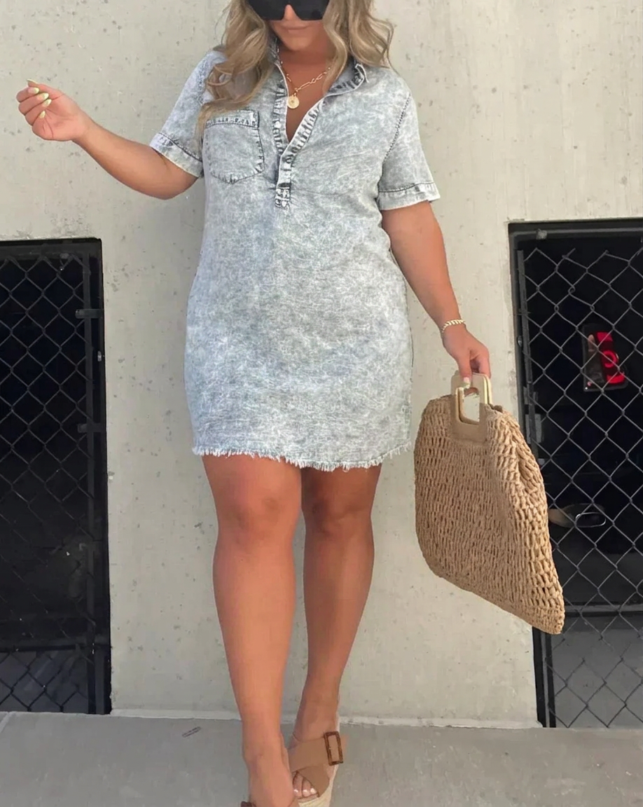 Tara | Collared Mini Dress