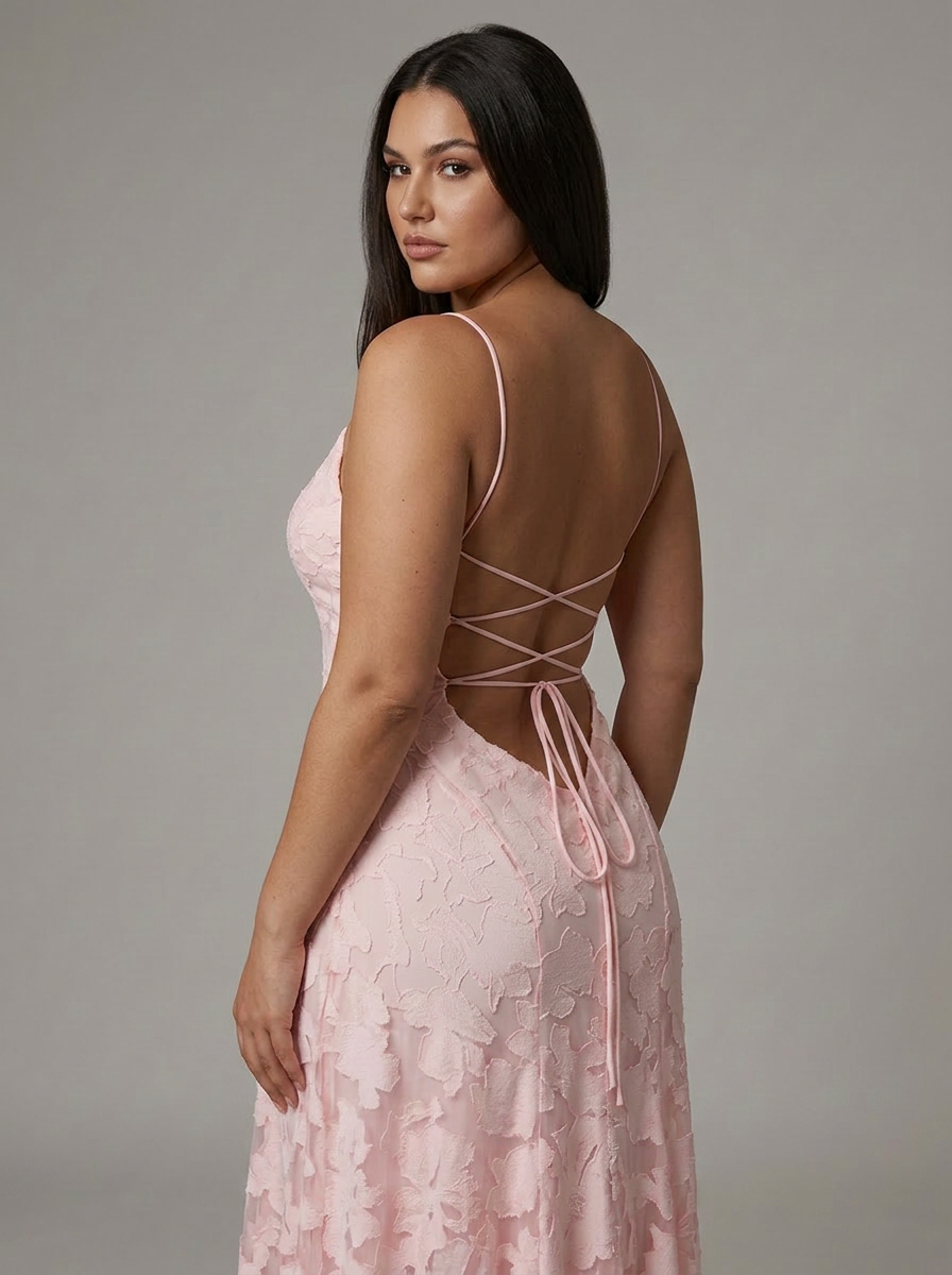 Fallon | Lace Floral Cowl Neck Maxi Dress