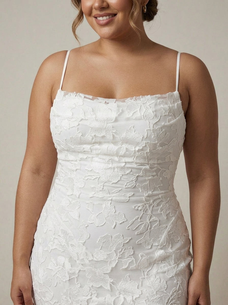 Fallon | Lace Floral Cowl Neck Maxi Dress