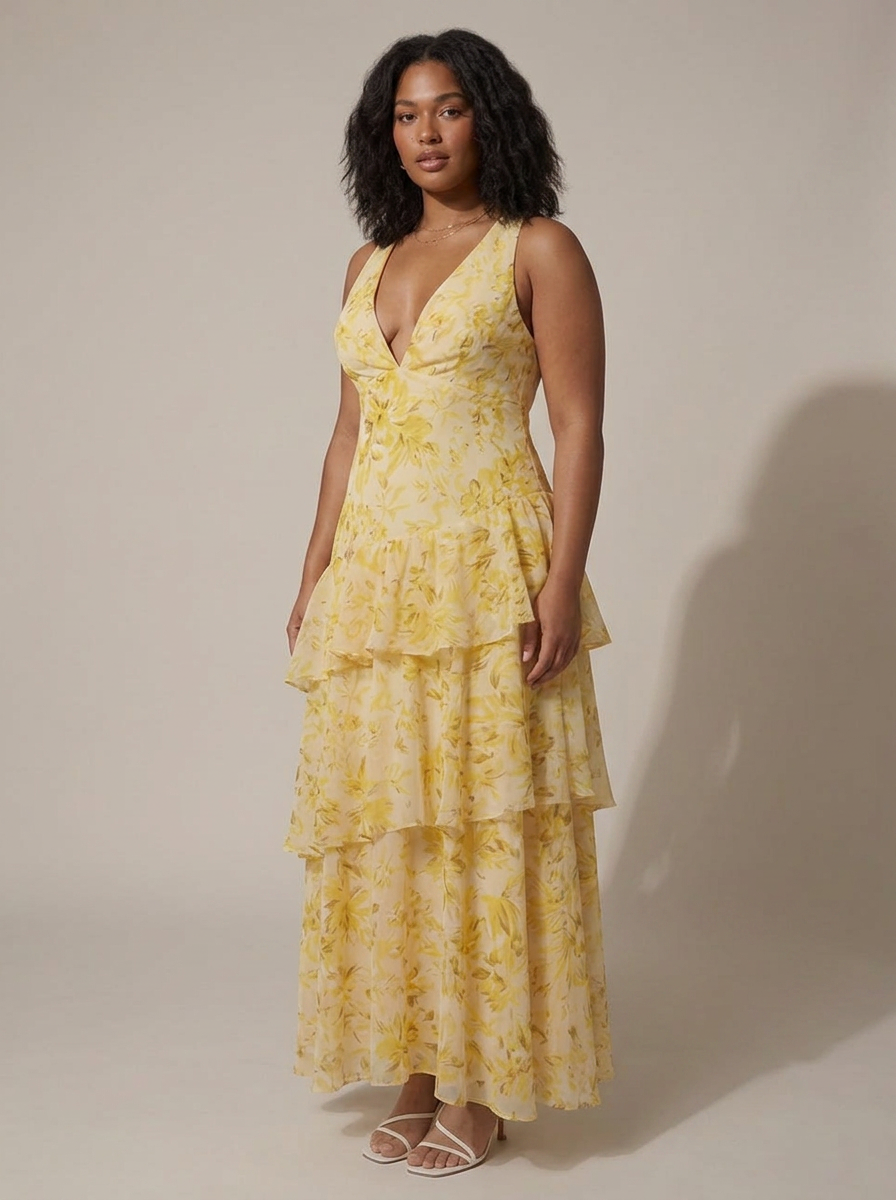 Gianna | V-Neck Maxi Dress