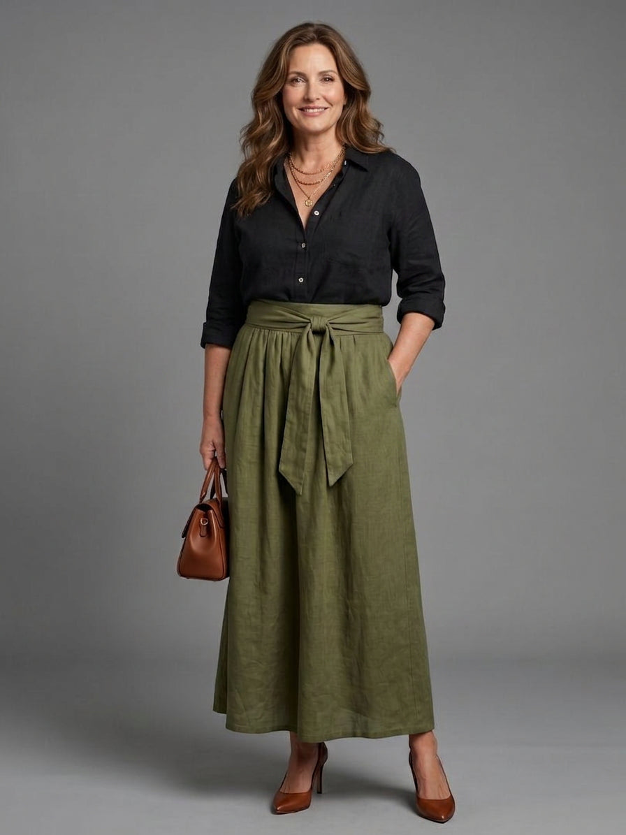 Ada | Linen Two-Piece Set