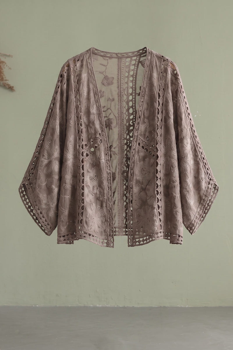Andrea | Crochet 3/4 Sleeve Cardigan