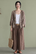 Andrea | Crochet 3/4 Sleeve Cardigan