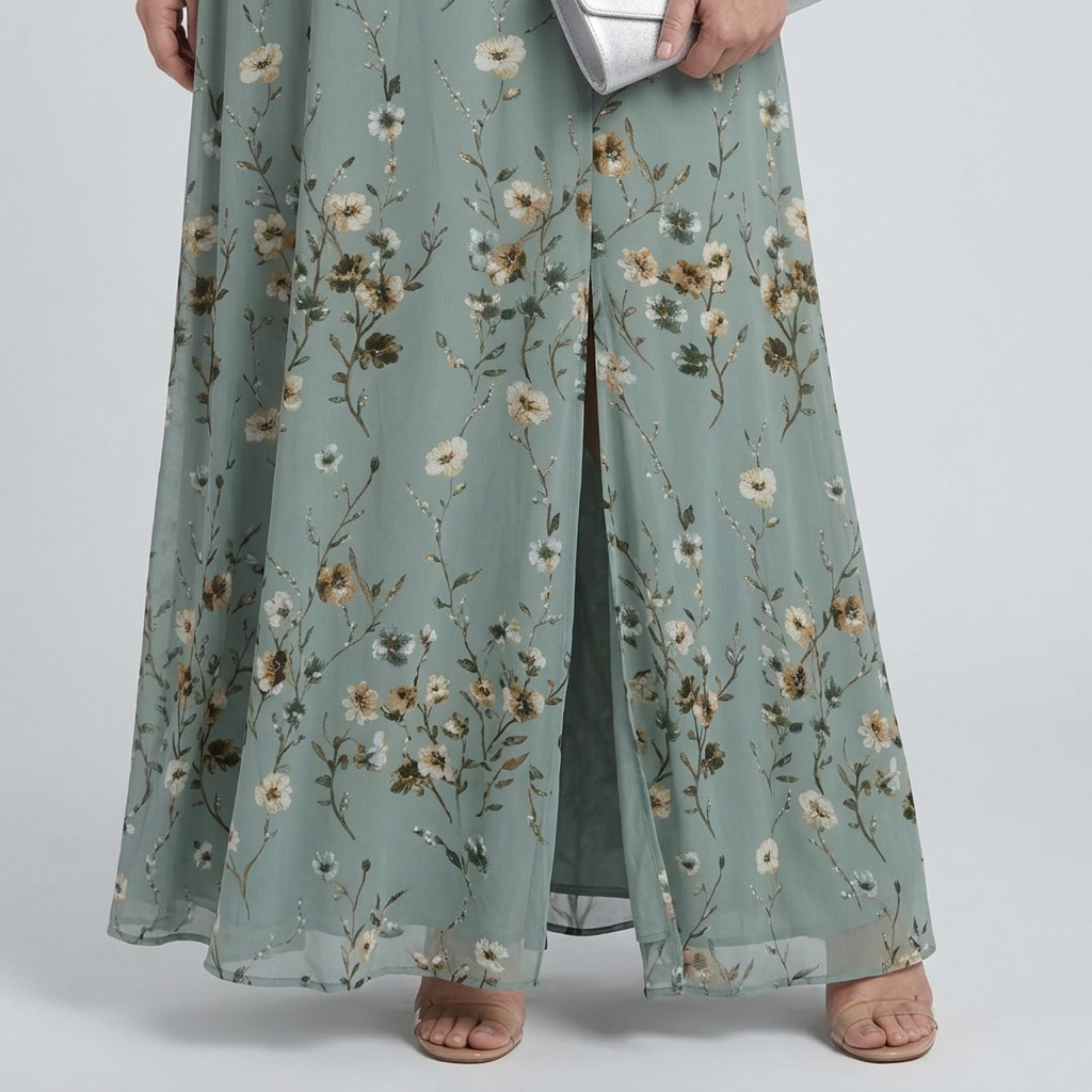 Callie | Floral V-Neck Maxi Dress