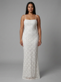Dora | Lace Square Neck Maxi Dress