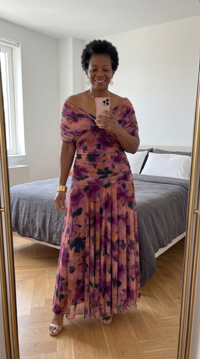 Mara | Floral Off-Shoulder Maxi Dress