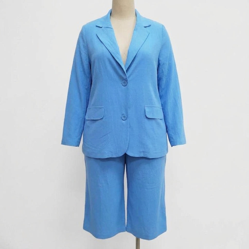 Amelia | Linen Two-Piece Trouser Suit
