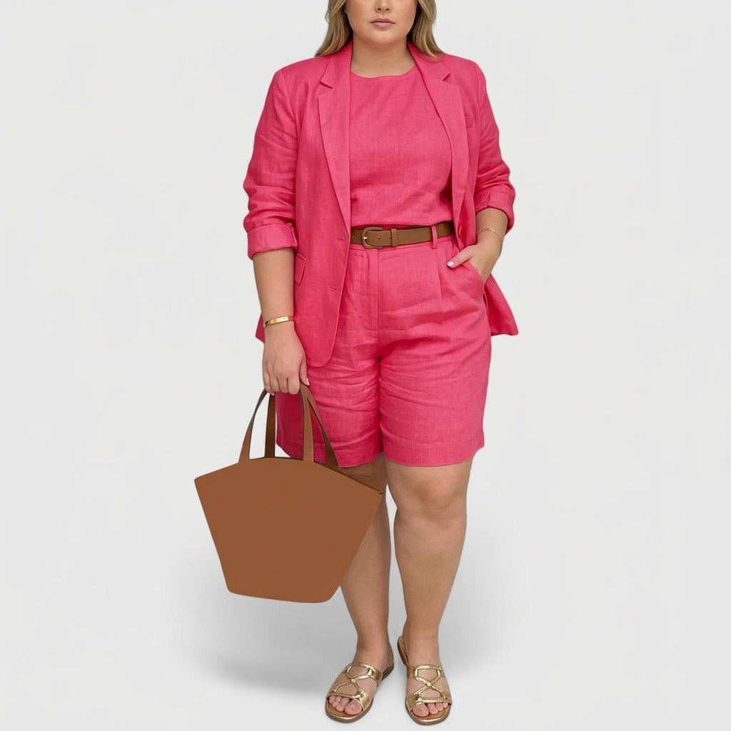 Amelia | Linen Two-Piece Trouser Suit