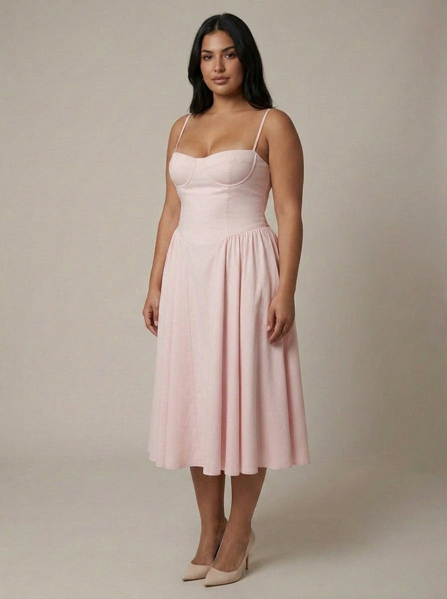 Skylar | Sweetheart Midi Dress