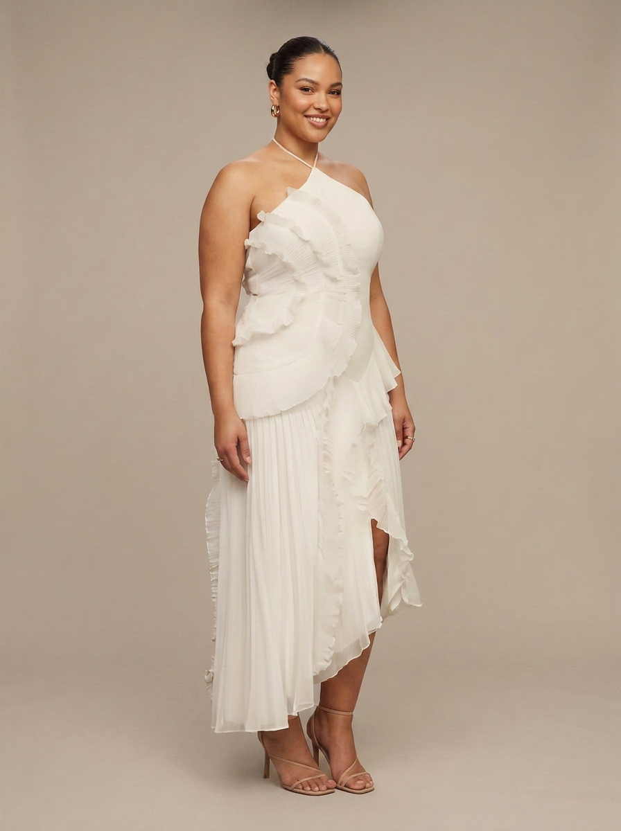 Dawn | One-Shoulder High-Low Maxi Dress