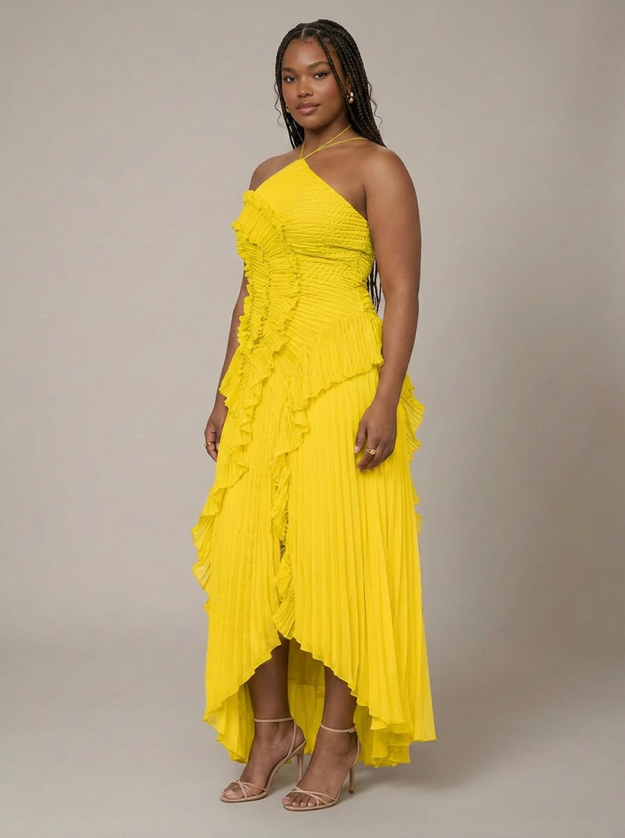 Dawn | One-Shoulder High-Low Maxi Dress