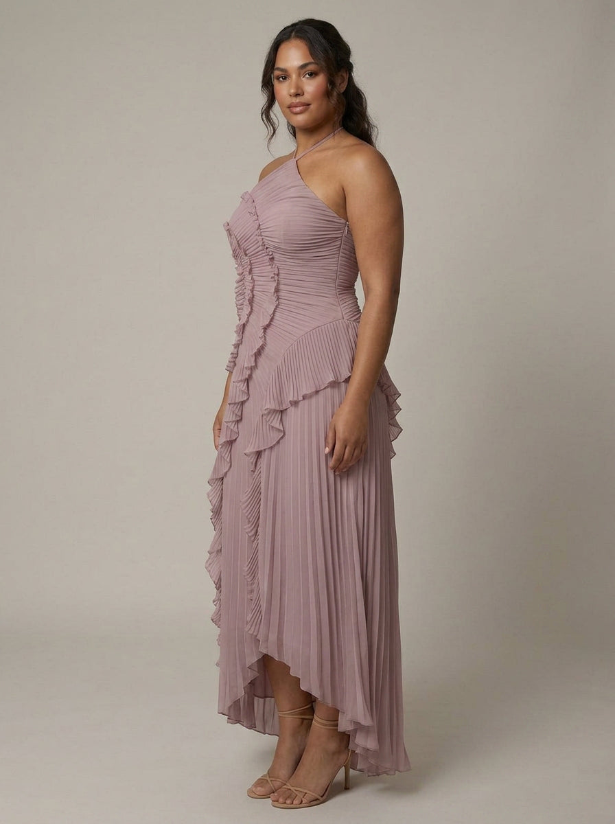 Dawn | One-Shoulder High-Low Maxi Dress