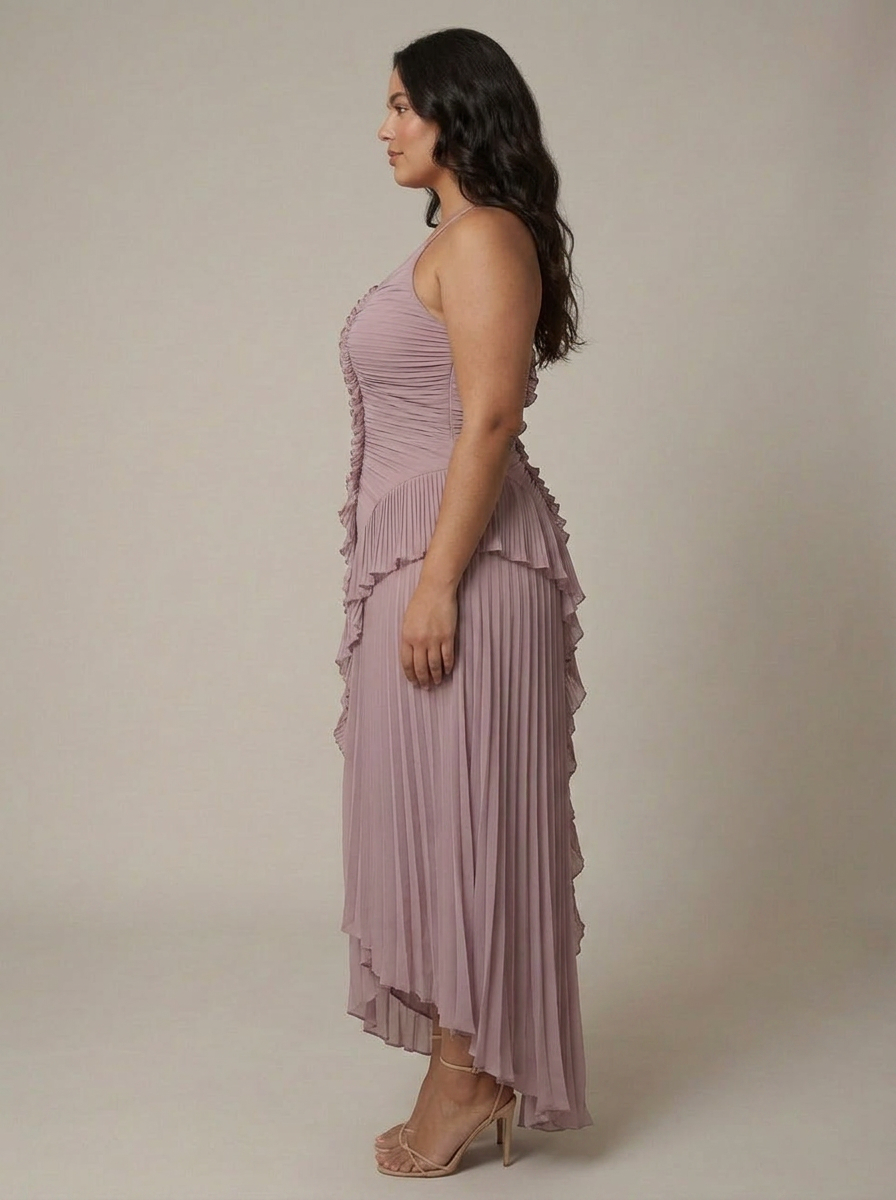 Dawn | One-Shoulder High-Low Maxi Dress