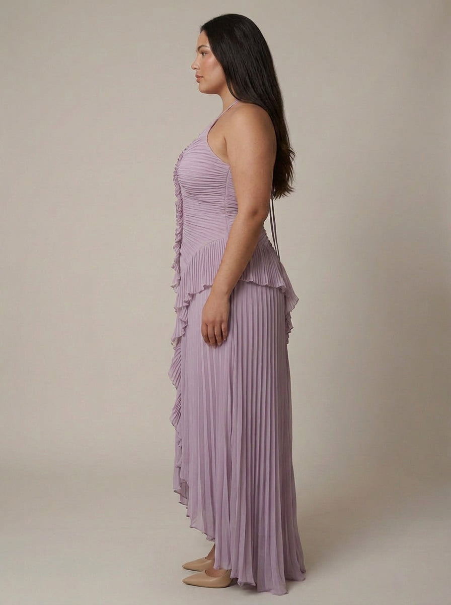 Dawn | One-Shoulder High-Low Maxi Dress
