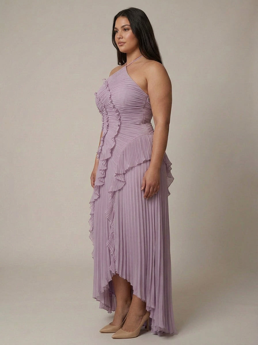 Dawn | One-Shoulder High-Low Maxi Dress