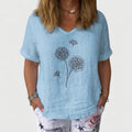 Georgia | Linen V-Neck Blouse