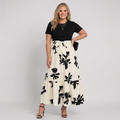 Leigh | Floral High-Low Two-Piece Skirt Set