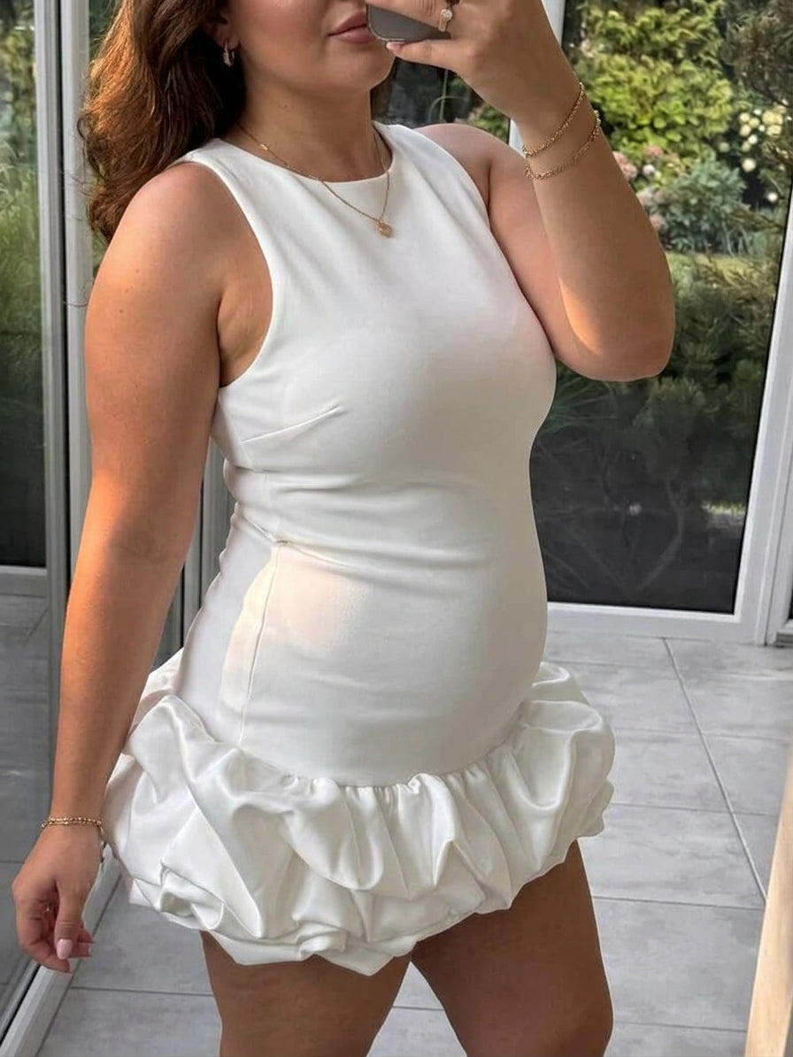 Bella | Boat Neck Mini Dress