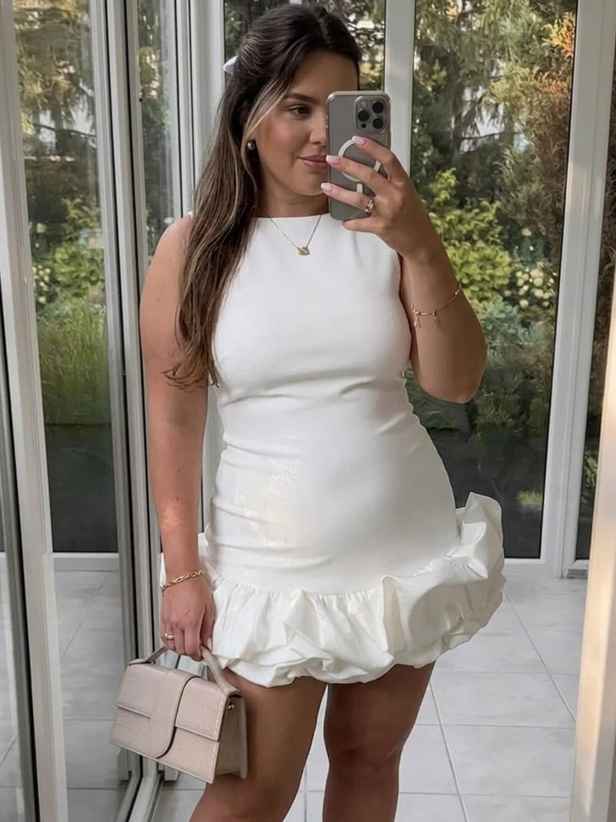 Bella | Boat Neck Mini Dress