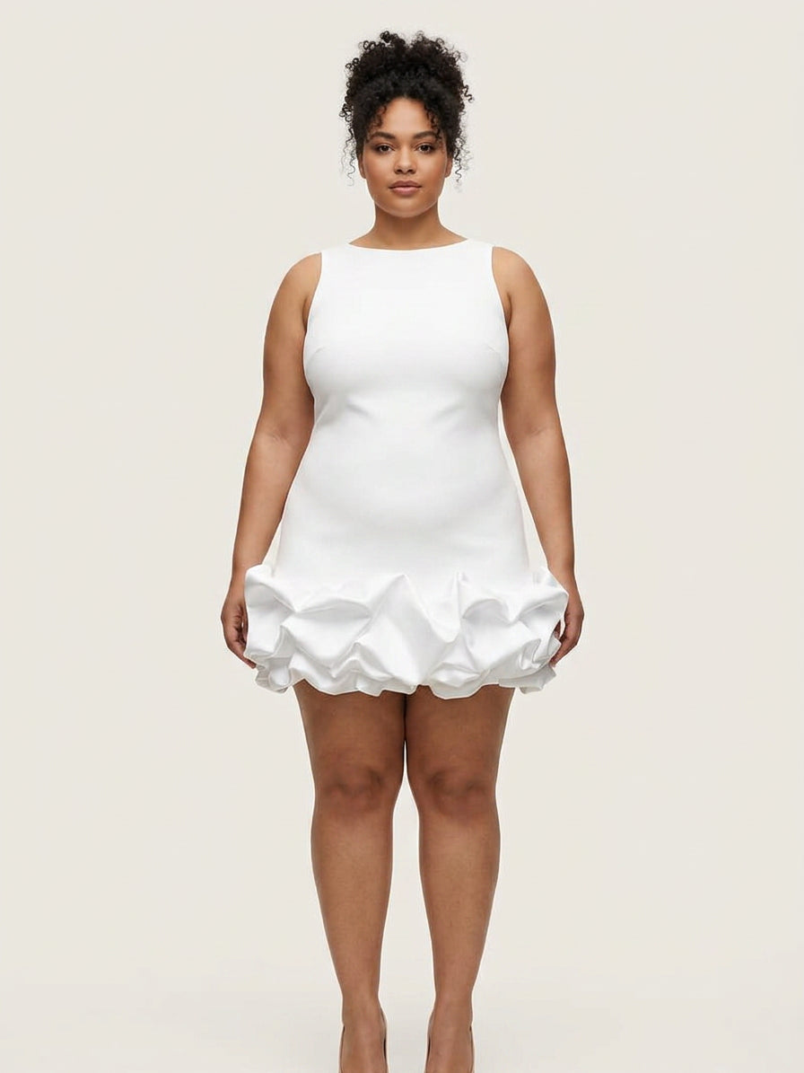 Bella | Boat Neck Mini Dress