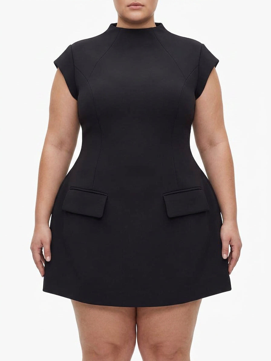 Sharon | Round Neck Mini Dress