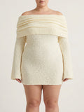 Ivy | Tweed Off-Shoulder Mini Dress