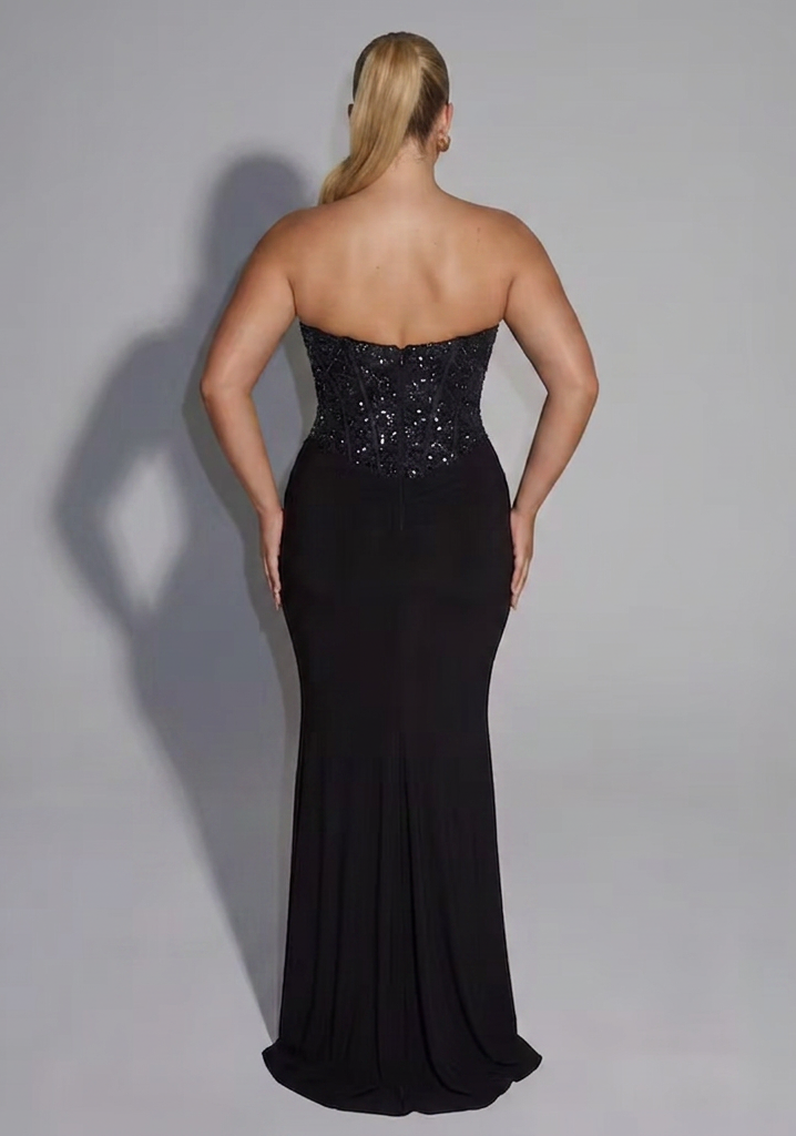 Paige | Sequin Strapless Maxi Dress