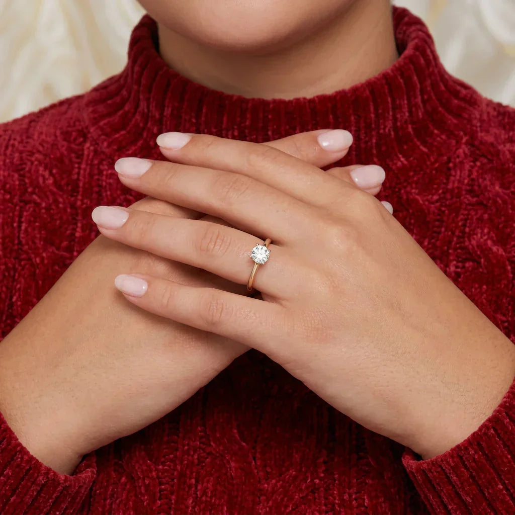 Penny | Solitaire Cubic Zirconia Ring for Women