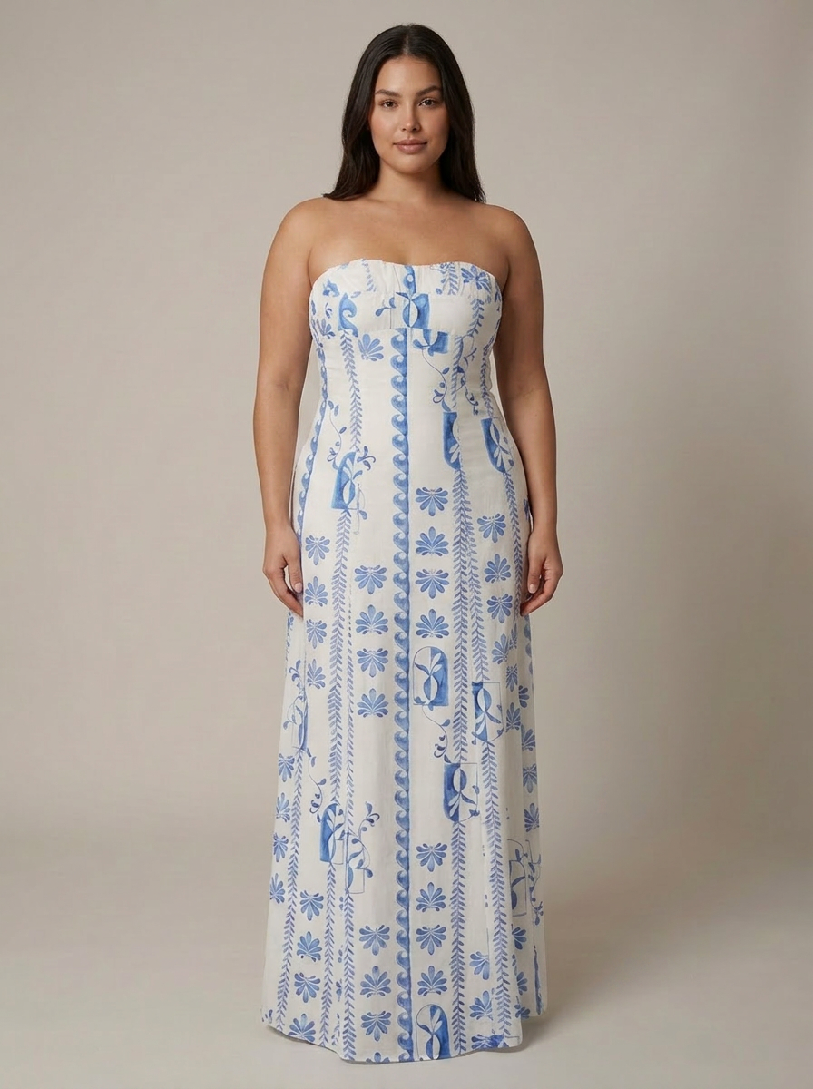 Imogen | Strapless Maxi Dress