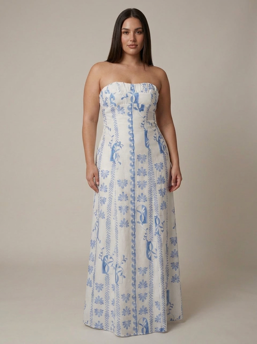 Imogen | Strapless Maxi Dress
