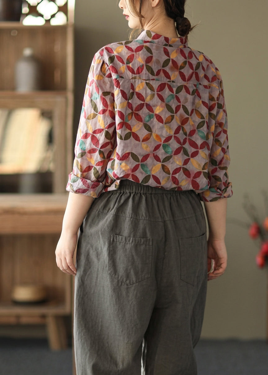Naomi | Geometric Collared Blouse