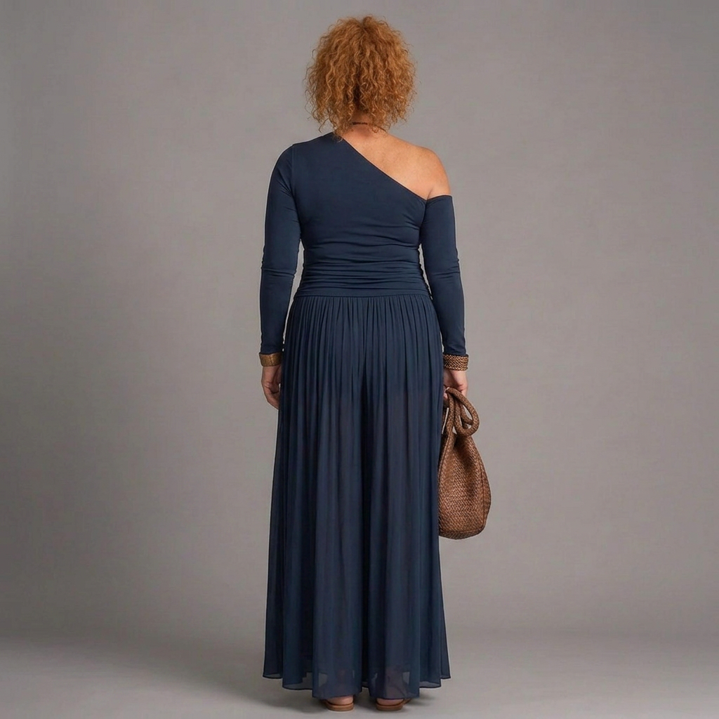 Sharon | One-Shoulder Two-Piece Skirt Set
