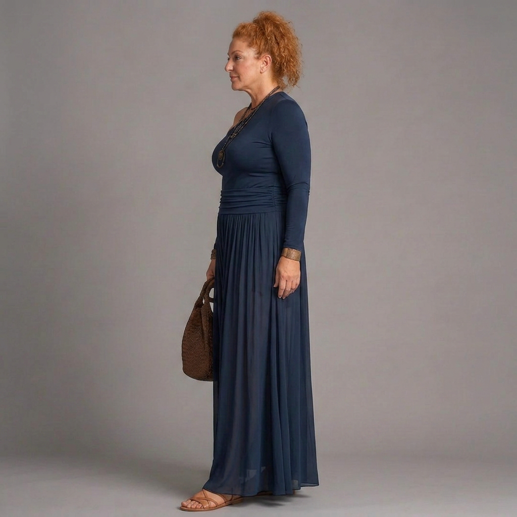 Sharon | One-Shoulder Two-Piece Skirt Set