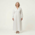Shelby | Linen Mock Neck Maxi Dress