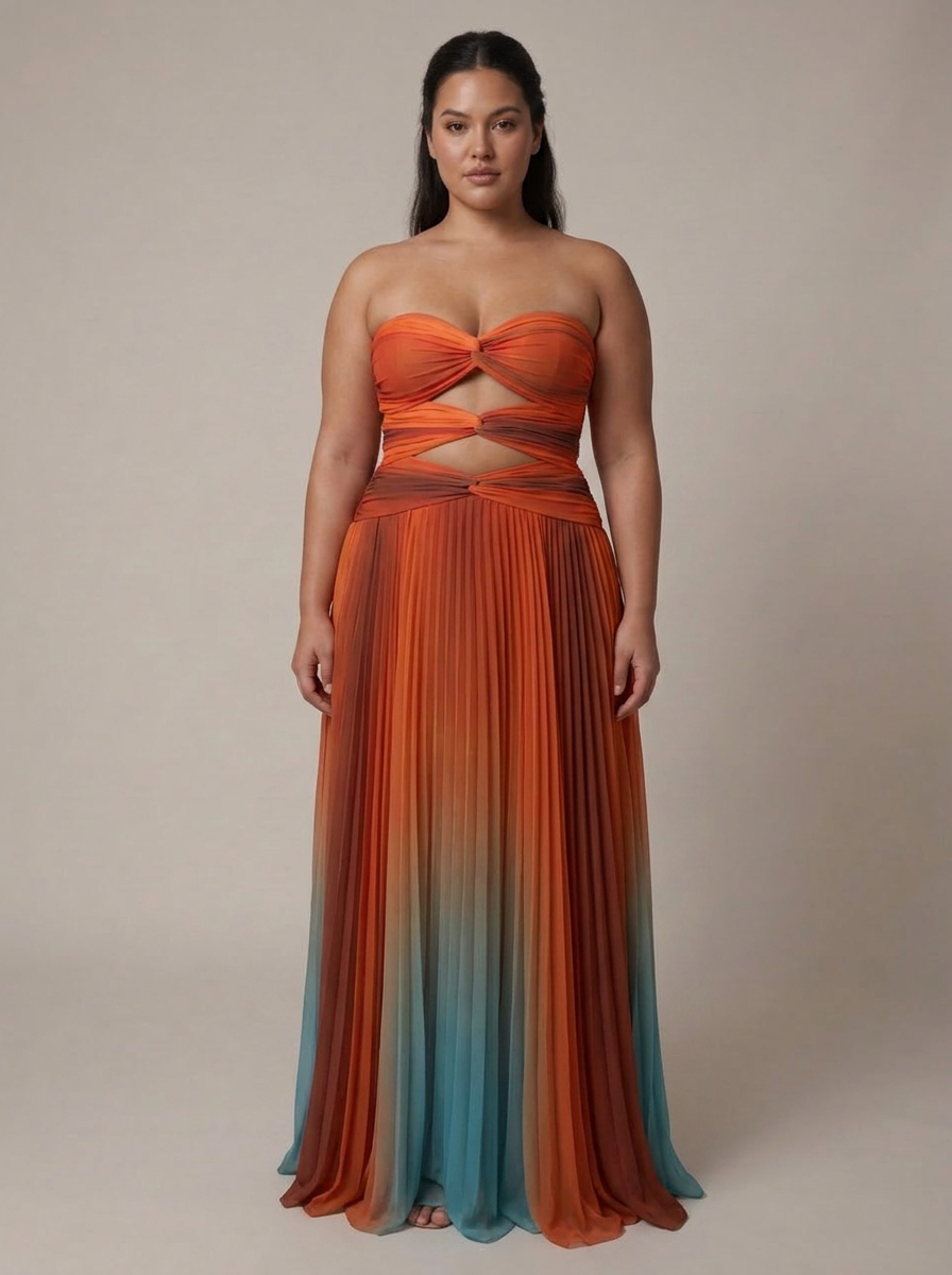 Scarlett | Tie-Dye Strapless Maxi Dress