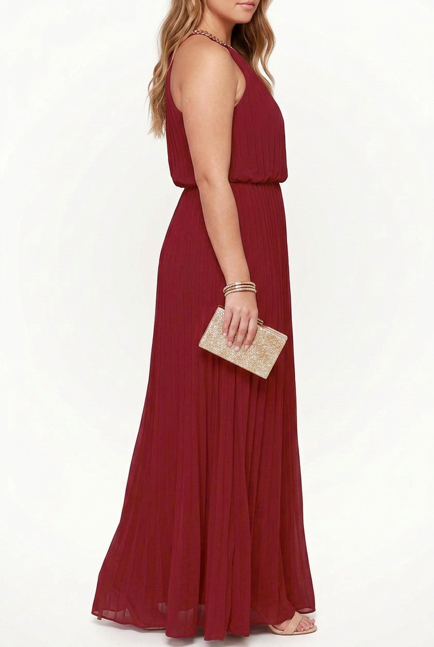 Camille | Sequin Halter Maxi Dress