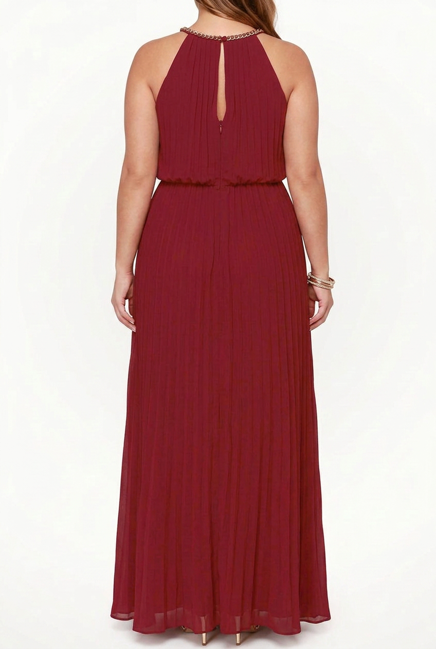Camille | Sequin Halter Maxi Dress