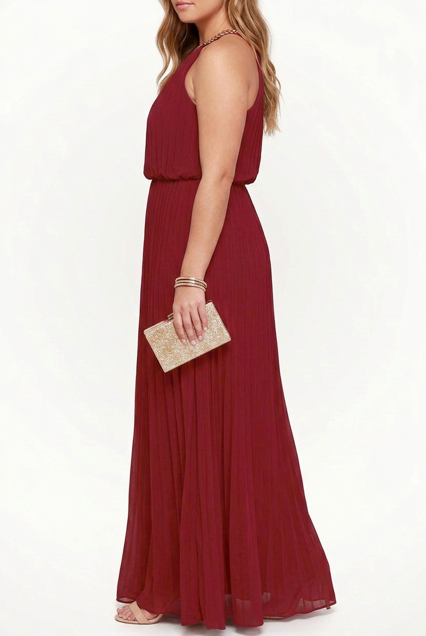 Camille | Sequin Halter Maxi Dress