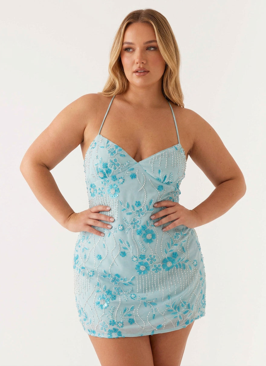 Barbara | Sequin V-Neck Mini Dress